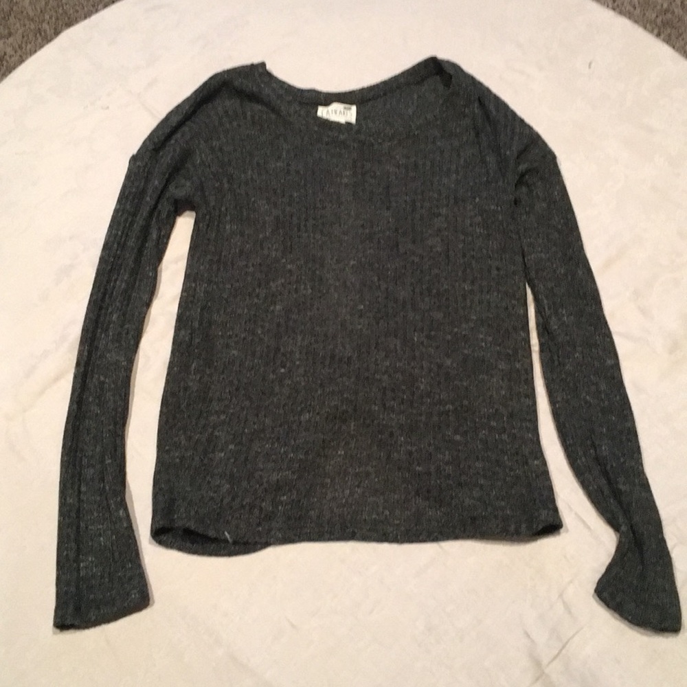 LA Hearts open back gray/green long sleeve